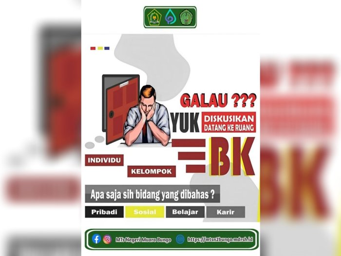 Layanan Bimbingan Konseling MTsN 2 Bungo Siap Dampingi Siswa Atasi Berbagai Permasalahan