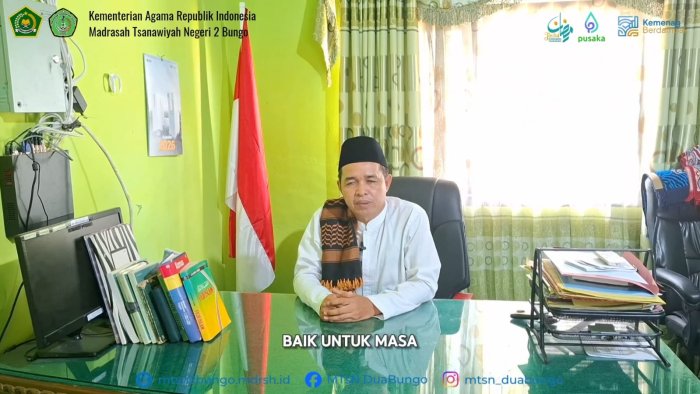 Sambut Hari Kemenangan, Kepala MTsN 2 Bungo Sampaikan Pesan Idul Fitri 1447 H