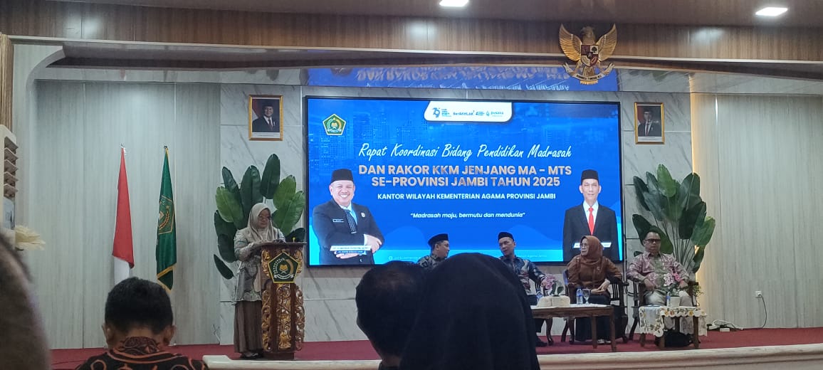 KEPALA MADRASAH IKUTI KEGIATAN RAKOR BIDANG PENDIDIKAN MADRASAH DAN RAKOR KKM JENJANG MA-MTs SE-PROVINSI JAMBI TAHUN 2025 