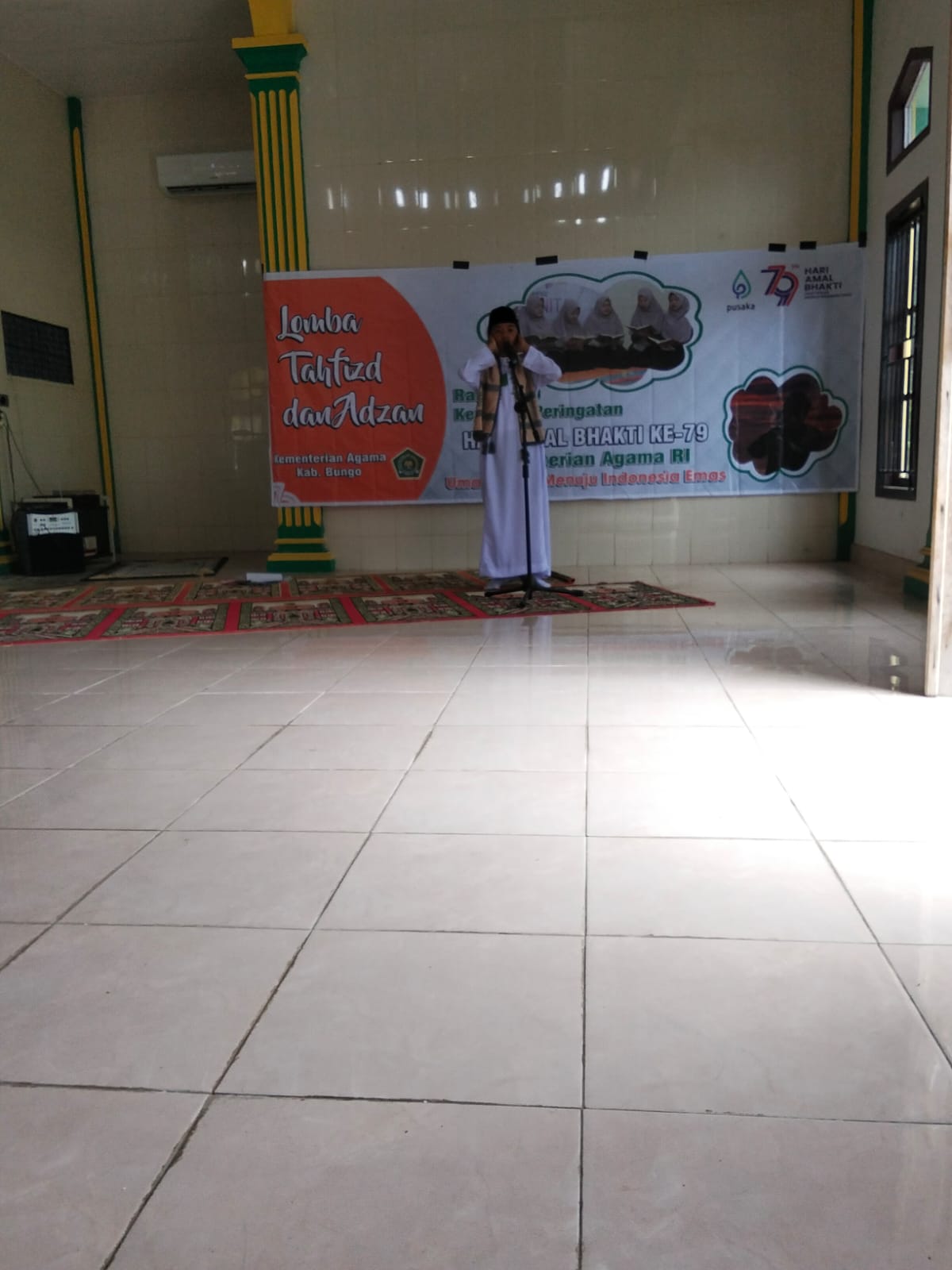 LOMBA AZAN DAN TAHFIZ UNTUK MERIAHKAN HARI AMAL BHAKTI DI KEMENTERIAN AGAMA KABUPATEN BUNGO 