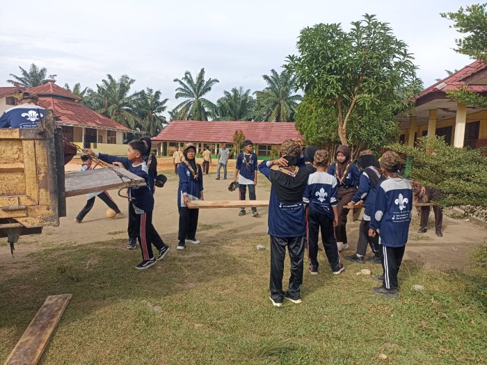 Persiapan Keberangkatan Pramuka MTsN 2 Bungo ke Jambore