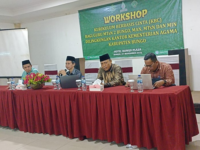 Workshop Kurikulum cinta di MTsN 2 Bungo Berjalan Sukses