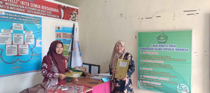 Garda Terdepan Integritas, Pengawas Ujian MTsN 2 Bungo Tunjukkan Semangat Tinggi Kawal ASAS Semester Genap