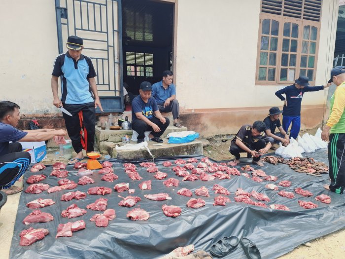 Idul Adha 1447 H, Guru MTsN 2 Bungo Gelar Penyembelihan 1 Ekor Sapi Kurban Idul Adha 1447 H, Guru MTsN 2 Bungo Gelar Penyembelihan 1 Ekor Sapi Kurban