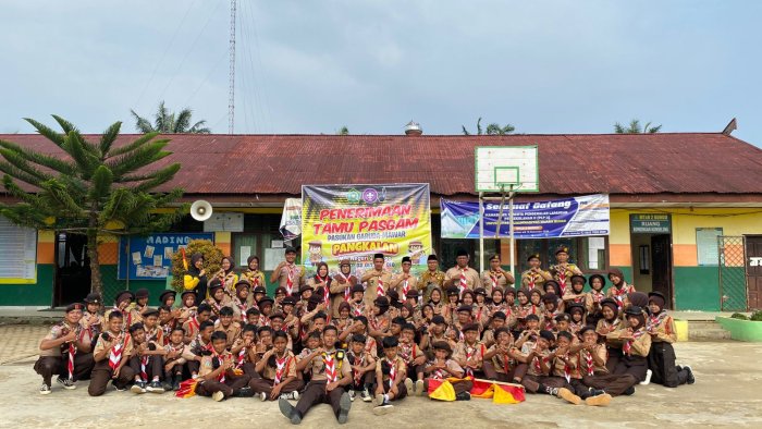 Semangat Satyaku Kudharmakan, Pramuka MTsN 2 Bungo Ucapkan Selamat Idul Fitri 1447 H