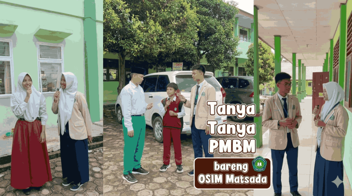 Kreatif dan Seru Pengurus OSIM Matsada Gelar Konten Tanya-Tanya PMBM untuk Sambut Calon Siswa Baru