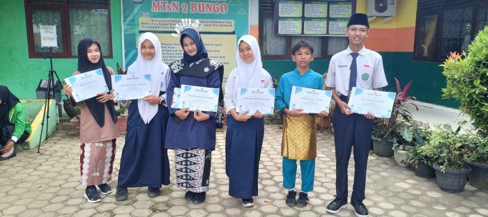 Siswa MTsN 2 Bungo Raih Juara Lagu Daerah Jambi Lomba Antar kelas