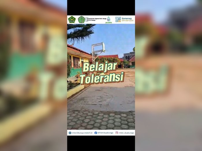 MTsN 2 Bungo Tanamkan Nilai Moderasi Beragama Melalui Program Belajar Toleransi