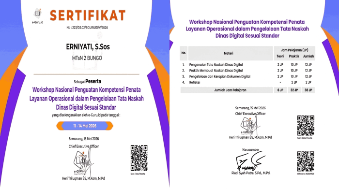 Tingkatkan Kompetensi Layanan Digital, Erniyati, S.Sos. Ikuti Workshop Nasional Pengelolaan Tata Naskah Dinas