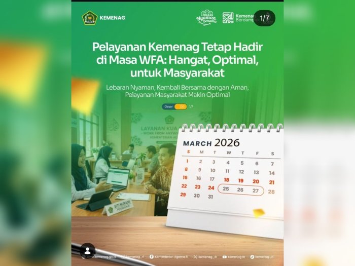 Tetap Melayani di Masa WFA, MTsN 2 Bungo Dukung Optimalisasi Layanan Kemenag Pasca Lebaran