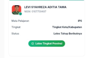 Tiga Siswa MTsN 2 Bungo Lolos Olimpiade Madrasah Tiga Siswa MTsN 2 Bungo Lolos Olimpiade Madrasah