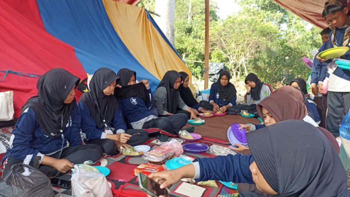 Pramuka MTsN 2 Bungo Gelar Sarapan Bersama di Jambore