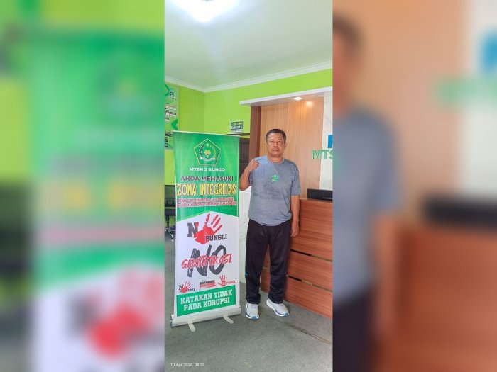 Tunjukkan Komitmen Kuat, Bapak Eko Widodo Nyatakan Siap Sukseskan Zona Integritas MTsN 2 Bungo