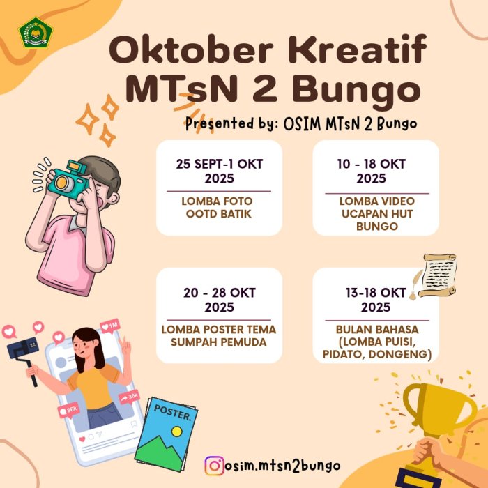 OSIM MTsN 2 Bungo Gelar Oktober Kreatif 2025