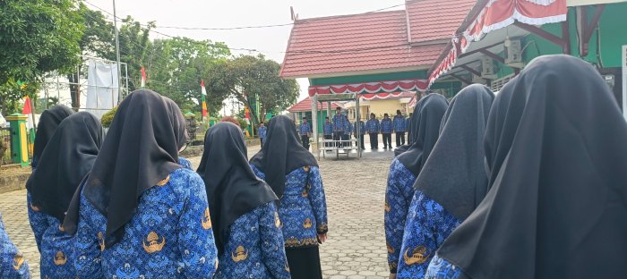 MTsN 2 Bungo Siap Ikuti Upacara Hari Kesaktian Pancasila