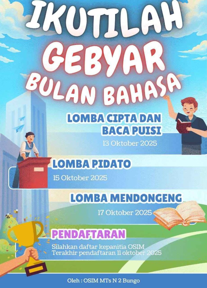 MTsN 2 Bungo Gelar Gebyar Bulan Bahasa Oktober 2025 MTsN 2 Bungo Gelar Gebyar Bulan Bahasa Oktober 2025