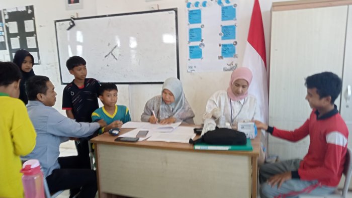 Siswa MTsN 2 Bungo Jalani Cek Kesehatan Gratis dari UPT Puskesmas Rimbo Tengah
