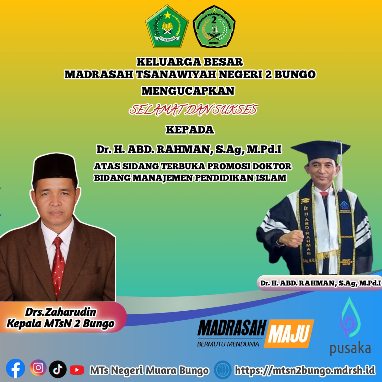 SELAMAT DAN SUKSES 