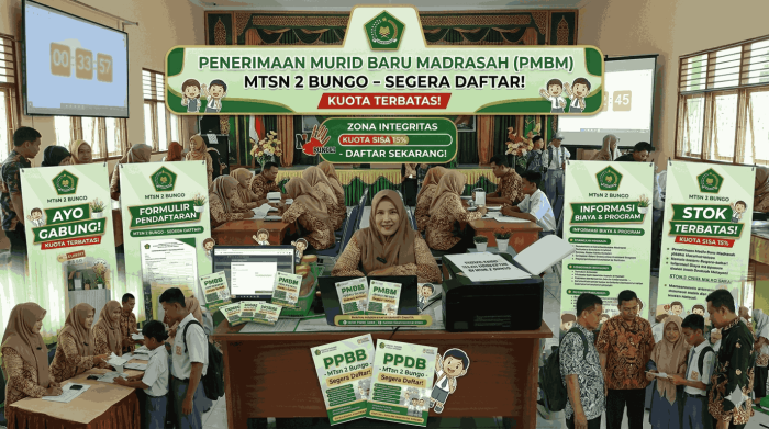Cetak Generasi Unggul Berakhlak Mulia, Ayo Bergabung Bersama Kami dalam PMBM MTsN 2 Bungo Cetak Generasi Unggul Berakhlak Mulia, Ayo Bergabung Bersama Kami dalam PMBM MTsN 2 Bungo