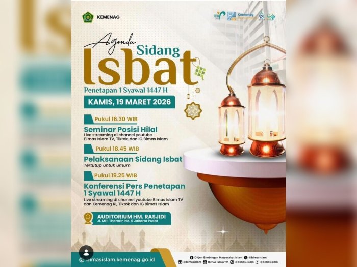 Sambut Idul Fitri 1447 H, MTsN 2 Bungo Informasikan Jadwal Sidang Isbat Penetapan 1 Syawal