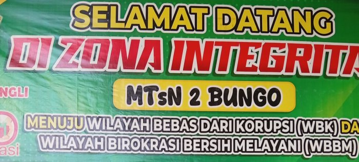 MTsN 2 Bungo Berkomitmen Mewujudkan Zona Integritas: Menuju WBK dan WBBM