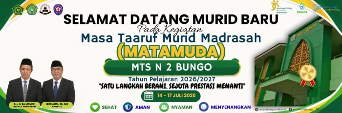 Ciptakan Lingkungan Sehat dan Aman, MTsN 2 Bungo Siap Cetak Generasi Bermutu Lewat MATAMUDA