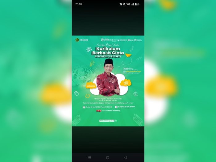 Wujudkan Pendidikan Humanis: Guru MTsN 2 Bungo Ikuti Peluncuran Kurikulum Berbasis Cinta via MOOC Pintar
