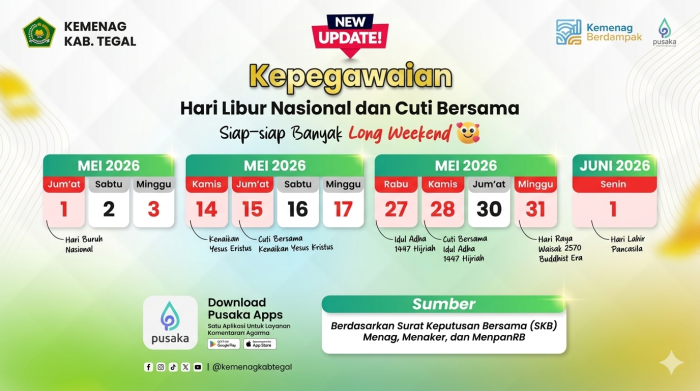 Siap-siap Long Weekend! MTsN 2 Bungo Himbau Civitas Akademika Bijak Sikapi Libur Mei-Juni 2026