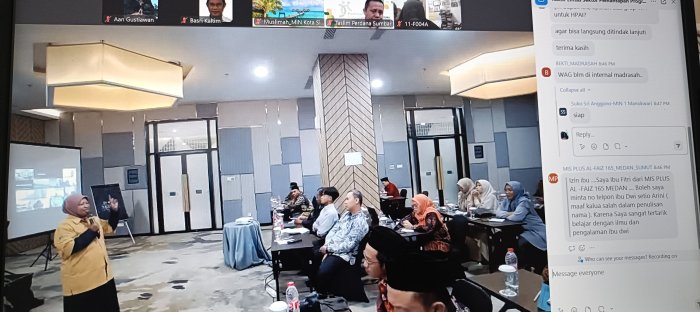 MTsN 2 Bungo Ikuti Rakor Nasional Adiwiyata Virtual