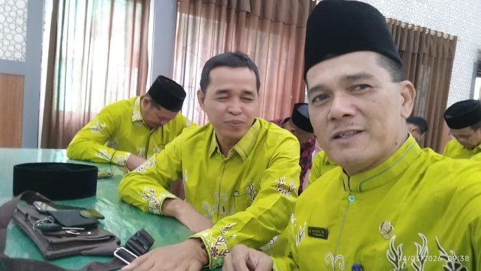 Persiapan Safari Ramadan, Kepala MTsN 2 Bungo Hadiri Rapat Koordinasi di Kemenag Bungo