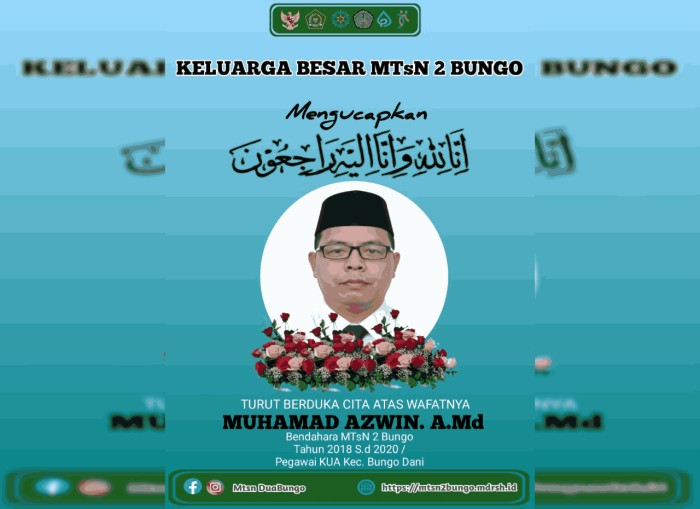 MTsN 2 Bungo Berduka Atas Wafatnya Muhamad Azwin