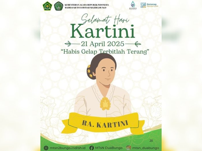 Peringati Hari Kartini 2026, MTsN 2 Bungo Ajak Siswa Teladani Semangat Habis Gelap Terbitlah Terang