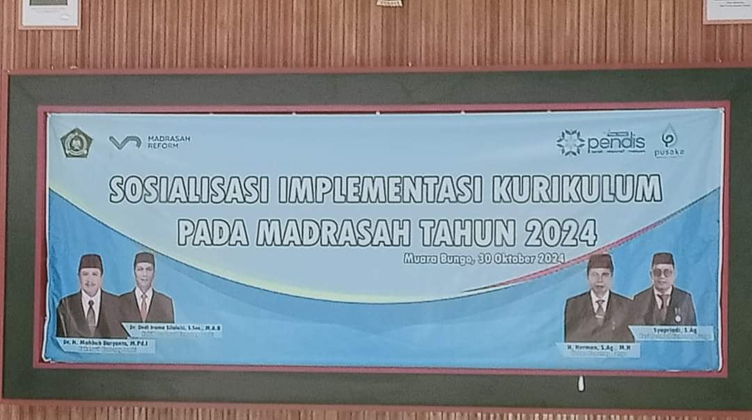 SOSIALISASI IMPLEMENTASI KURIKULUM PADA MADRASAH TAHUN 2024