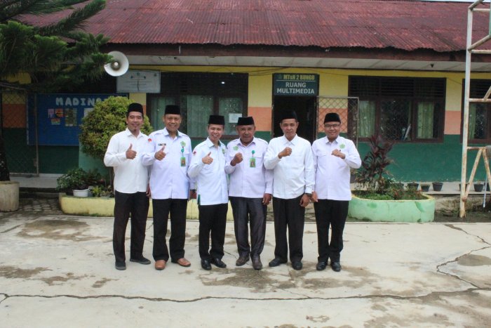 Awali Kerja Usai Idulfitri 1447 H, Kemenag Bungo Sidak Kedisiplinan Pegawai MTsN 2 Bungo