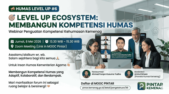 Tingkatkan Kompetensi, Humas MTsN 2 Bungo Ikuti Webinar Humas Level Up 6
